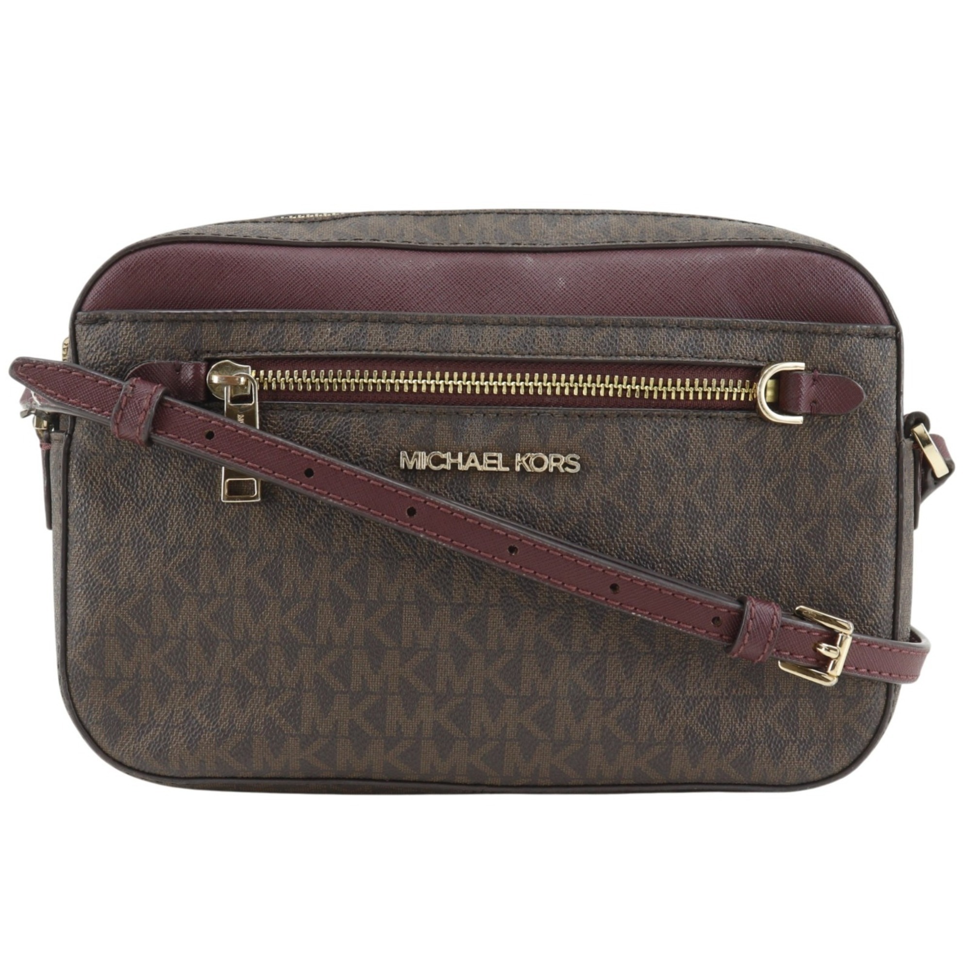 Michael Kors Zip Chain Crossbody Large Shoulder Bag, Signature Pattern, 35s1g...